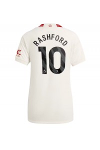 Fotbalové Dres Manchester United Marcus Rashford #10 Dámské Třetí Oblečení 2023-24 Krátký Rukáv